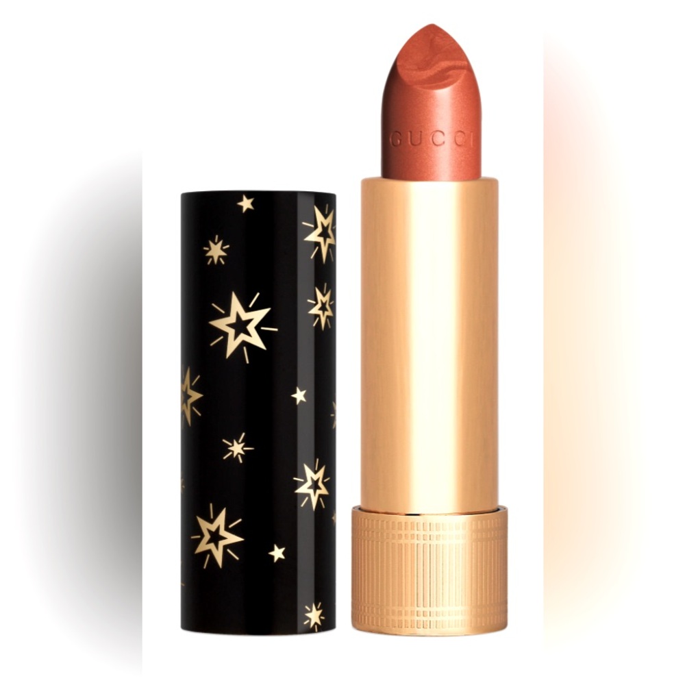 306 - Letty Orange GUCCI Rouge À Lèvres GOTHIQUE Metallic Lipstick -New in Box